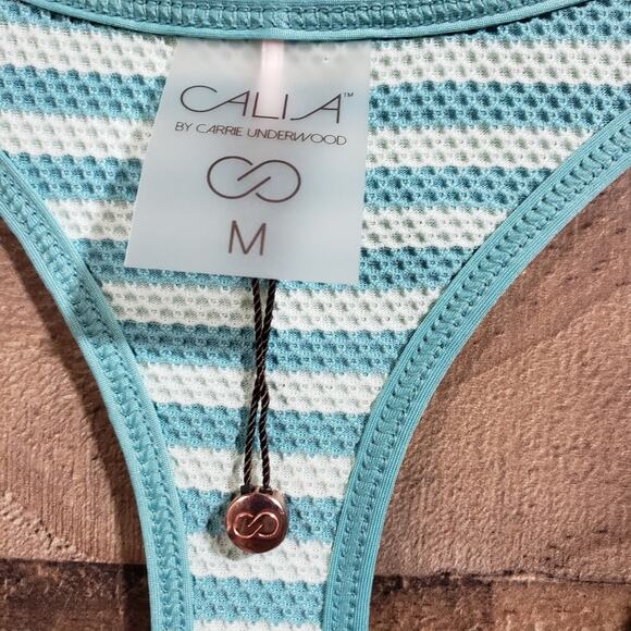 Calia by Carrie Underwood move striped racerback tank top woman's size medium - Picture 6 of 13